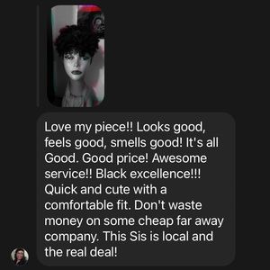 My kinky slip on bonnet